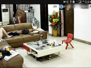 家庭网络摄像头破解被黑客盯上的大意哥又和媳妇在客厅啪啪了叫床呻吟还不错