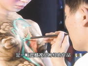 真人模特儿彩绘 漂亮乳房上做山水画模特脸都红了 都是难得一见的好奶子